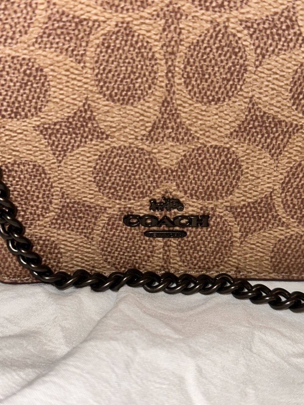 Coach Pink Signature Canvas Crossbody Phone Bag - Picture 2 of 6